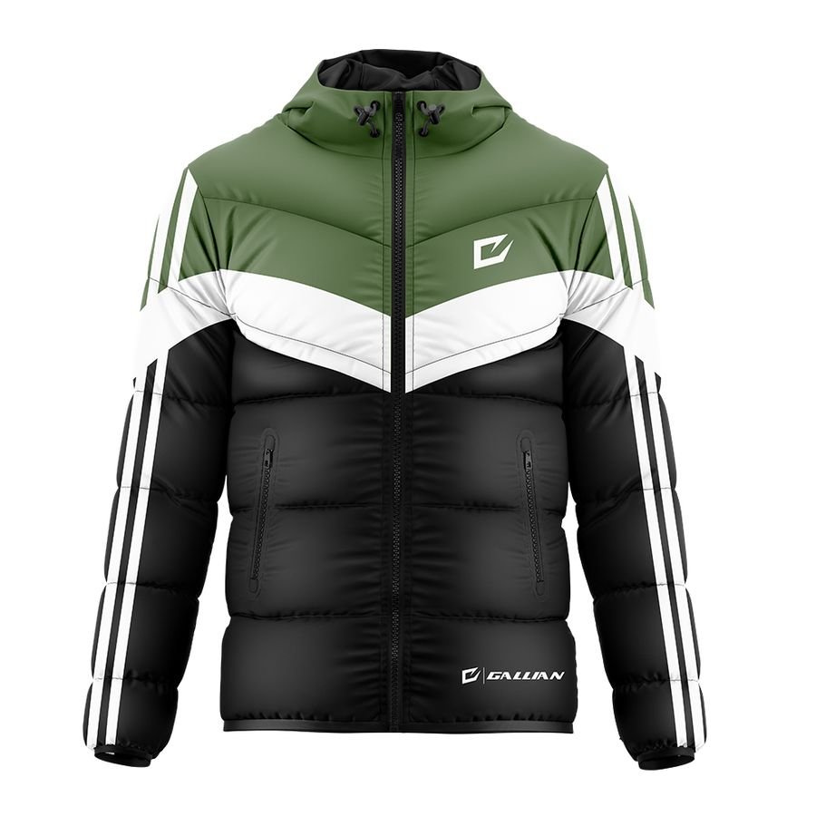 Custom Team Puffer Jackets – design 3, custom varsity jackets apparel by Gallian Sports