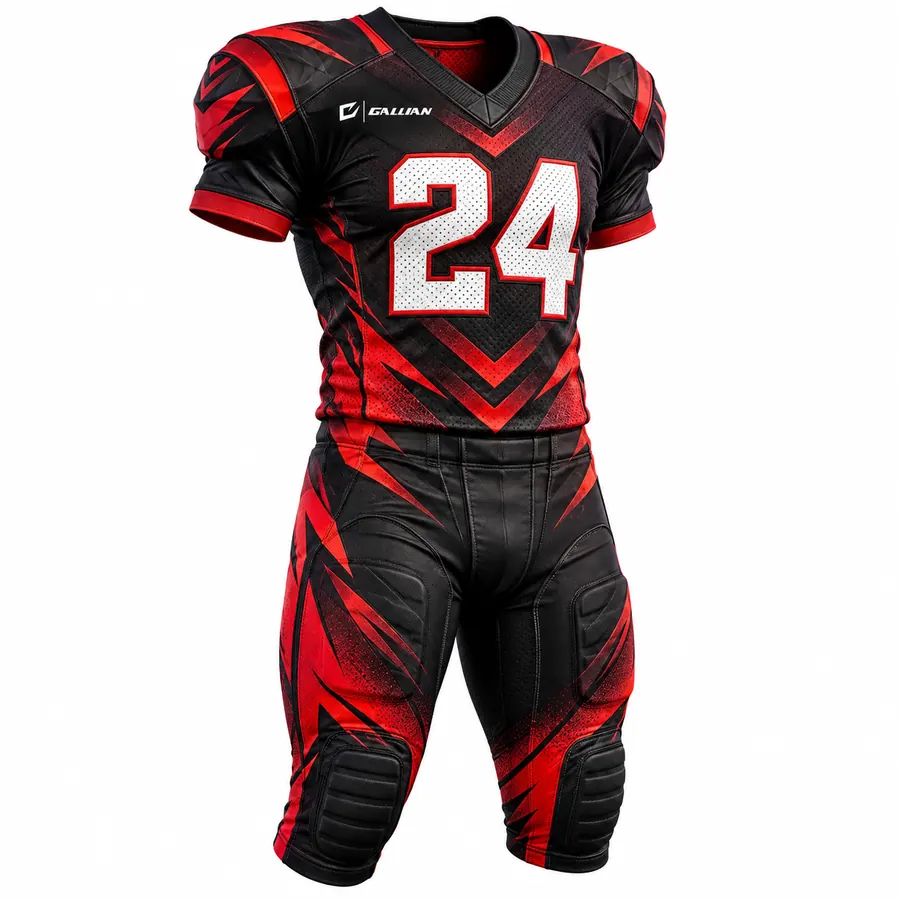 American football uniforms