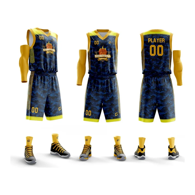 Sublimated Basketball Uniforms – design 10 in black & charcoal, custom basketball apparel by Gallian Sports