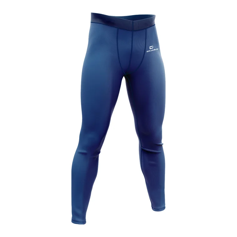 Custom Compression Tights & Leggings – design 2 in navy & charcoal, custom team apparel by Gallian Sports