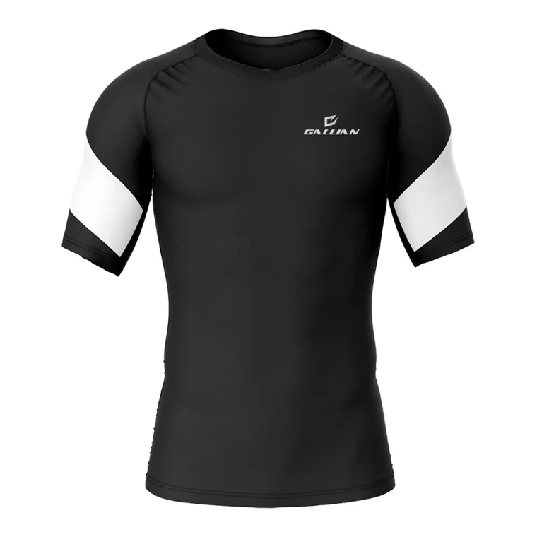 Custom Compression Shirts – design 2 in navy & charcoal, custom team apparel by Gallian Sports