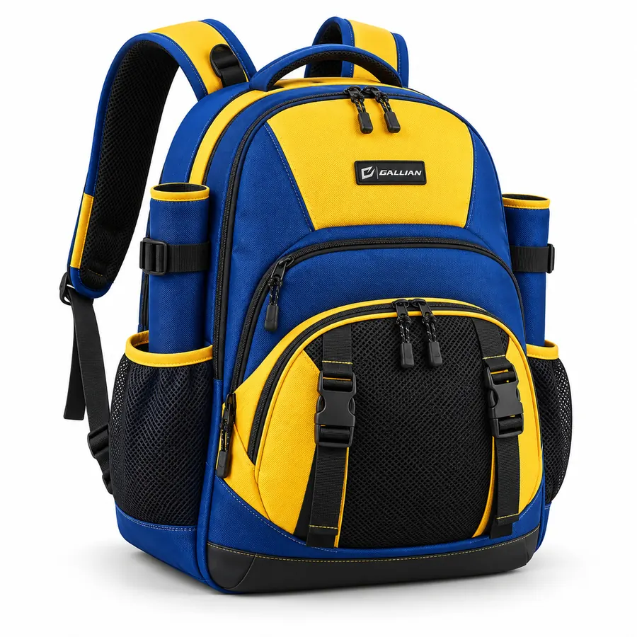 Pennant Youth Bat Backpack – Royal Blue & Yellow – Gallian Sports