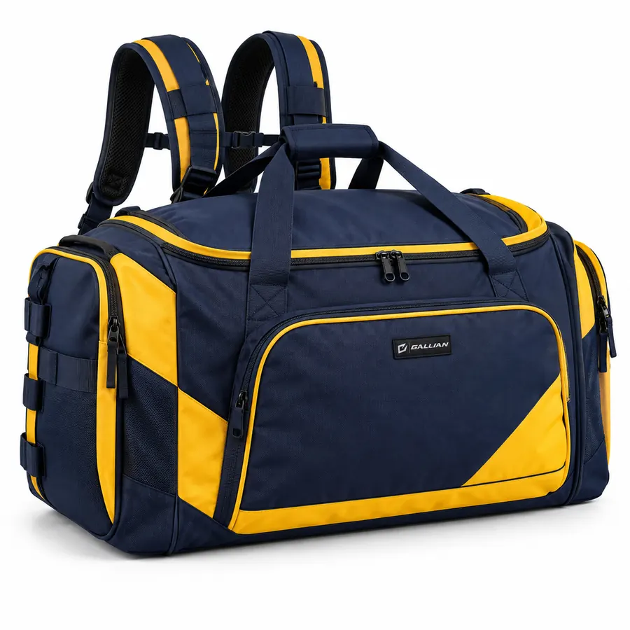 Backcheck Backpack Hockey Bag – Navy & Gold – Gallian Sports