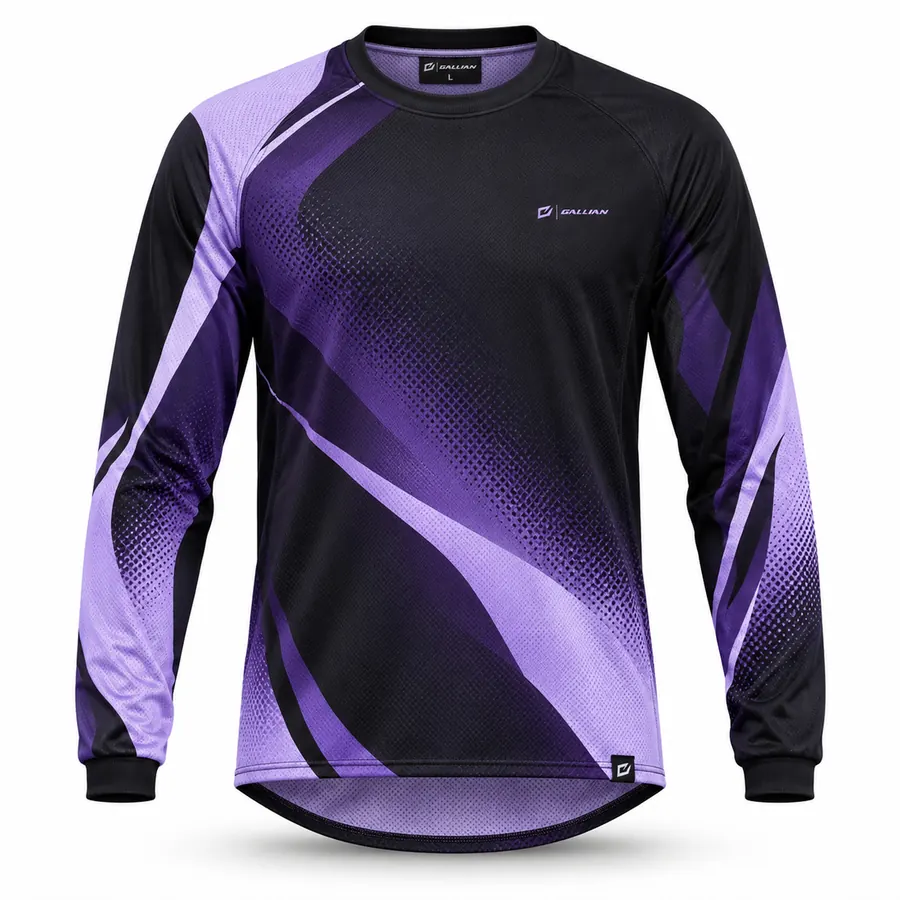 Lavender Night ATV MX Jersey – Black, Lavender & Violet – Gallian Sports