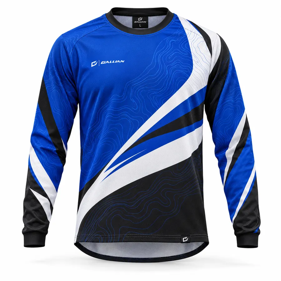 MX Cobalt Enduro Jersey – Cobalt Blue, White & Black – Gallian Sports