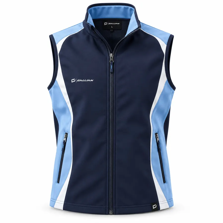 Navy Classic Racing Gilet – Navy, Sky Blue & White – Gallian Sports