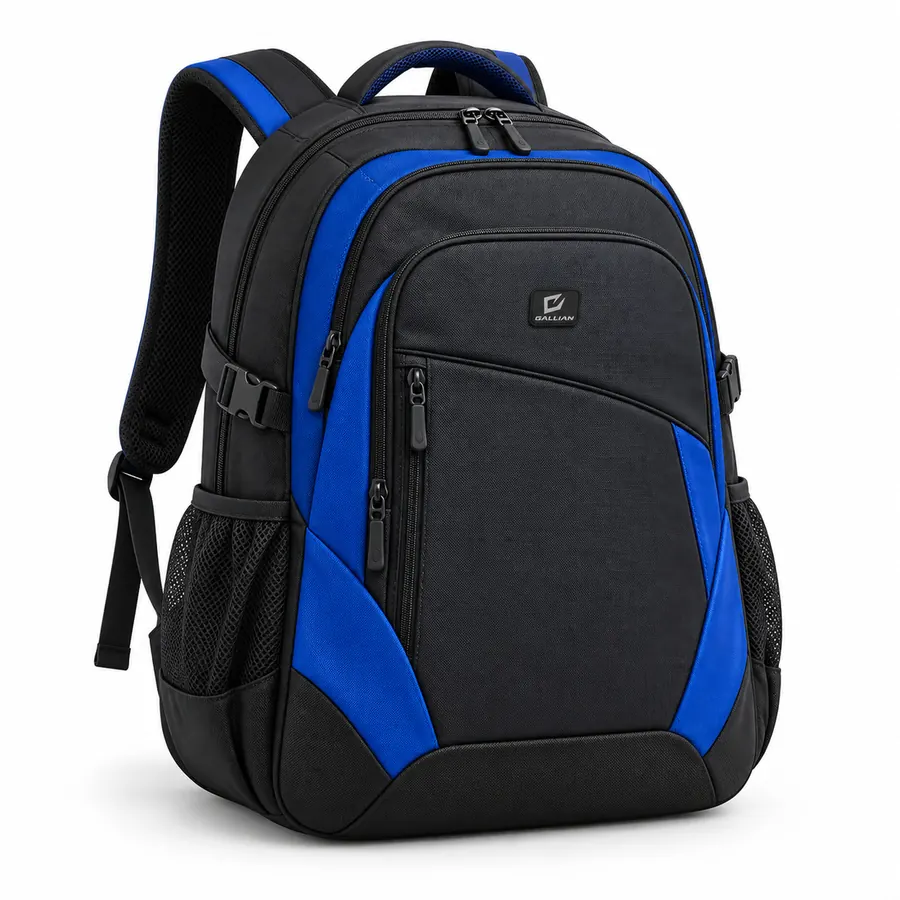 Cobalt Arc School Team Backpack – Black & Cobalt Blue – Gallian Sports