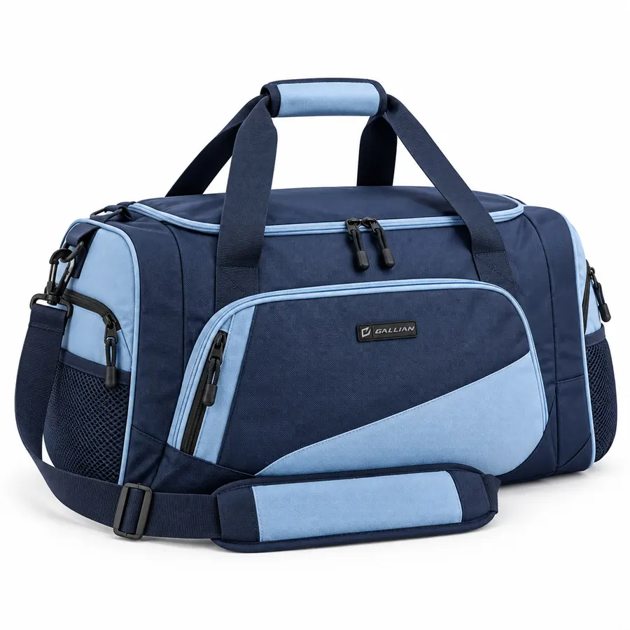 Harbor Rowing Team Duffle – Navy & Sky Blue – Gallian Sports