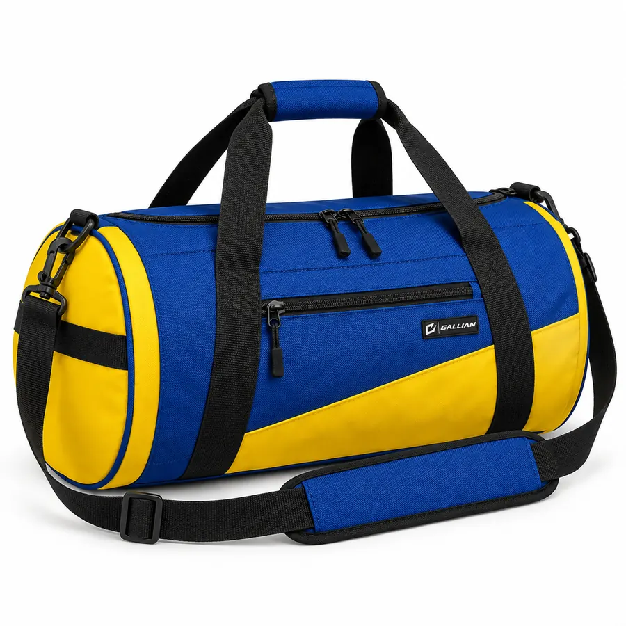 Sunburst Barrel Duffle – Royal Blue & Yellow – Gallian Sports