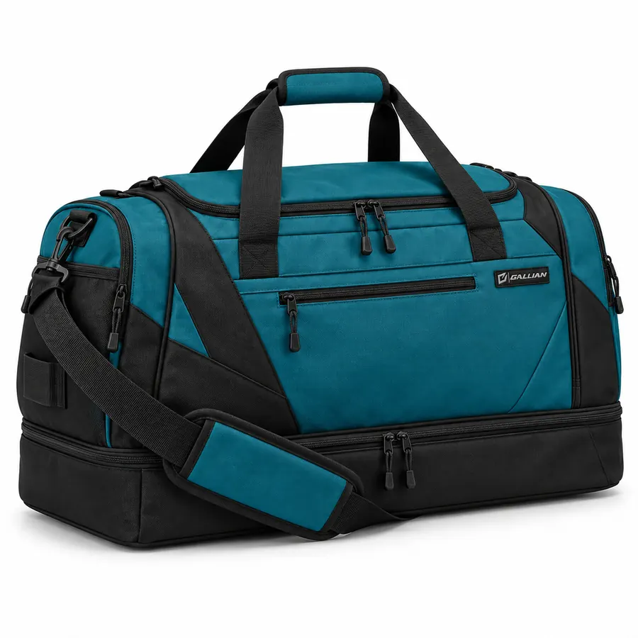 Tidewater Soccer Duffle – Teal & Black – Gallian Sports