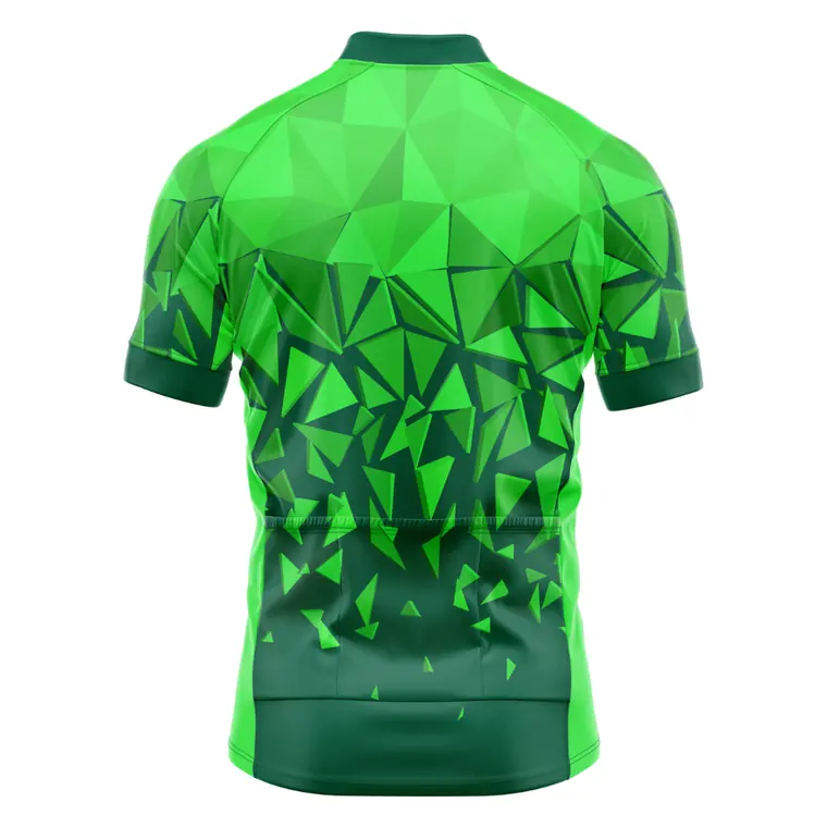 Club Cycling Jerseys – design 4 in green & forest green, custom cycling apparel by Gallian Sports