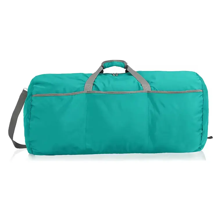 Custom Team Duffle Bags – design 2 in teal & green, custom team apparel by Gallian Sports