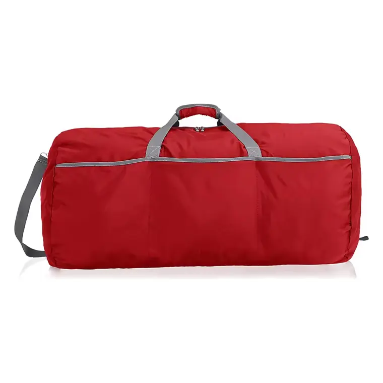 Custom Team Duffle Bags – design 4 in red & maroon, custom team apparel by Gallian Sports