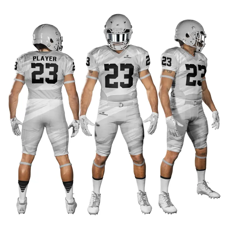 Sublimated Football Uniforms (Jersey + Pants) – design 7, custom american football apparel by Gallian Sports