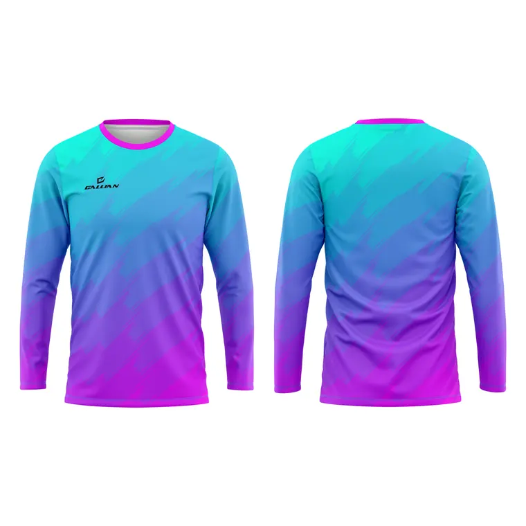 Custom Fishing Team Shirts – design 6 in sky blue & purple, custom team apparel by Gallian Sports