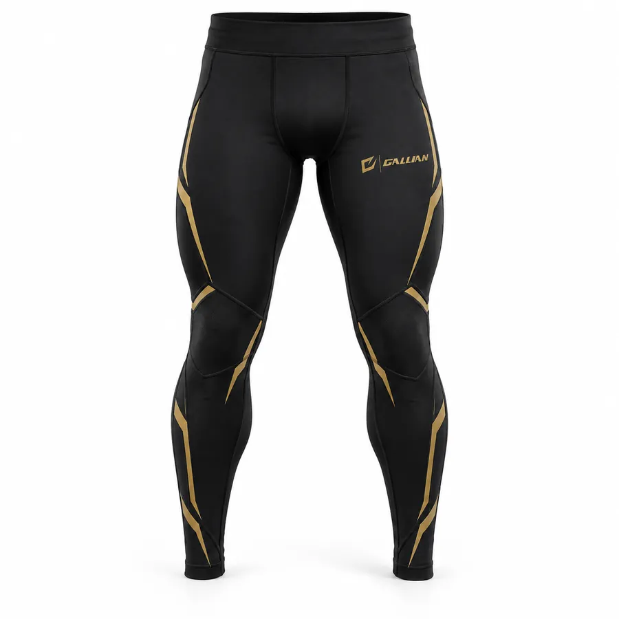 Gallian Bullion Compression Spats – Black/Gold – Gallian Sports