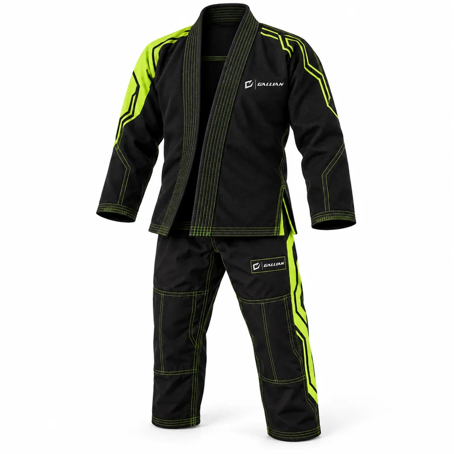 Gallian Circuit BJJ Gi – Black/Neon Lime – Gallian Sports