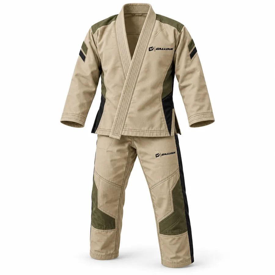 Gallian Dune BJJ Gi – Tan/Olive – Gallian Sports