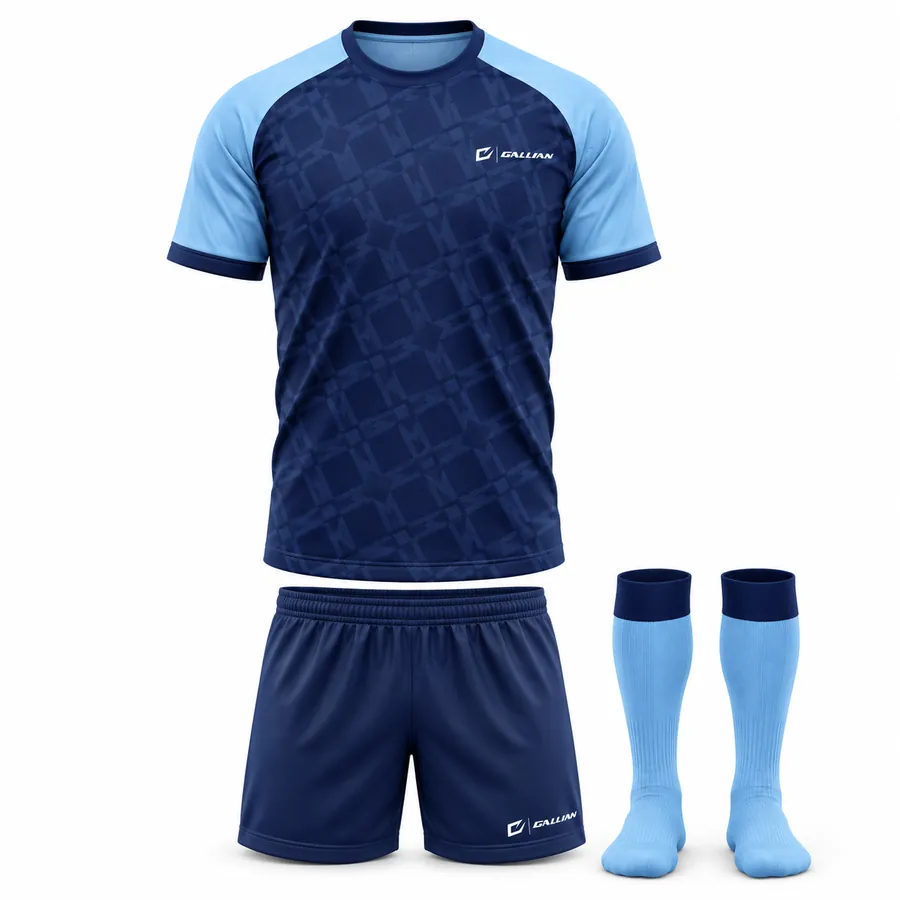 Gallian Harbor Custom Soccer Kit – Navy/Sky Blue – Gallian Sports