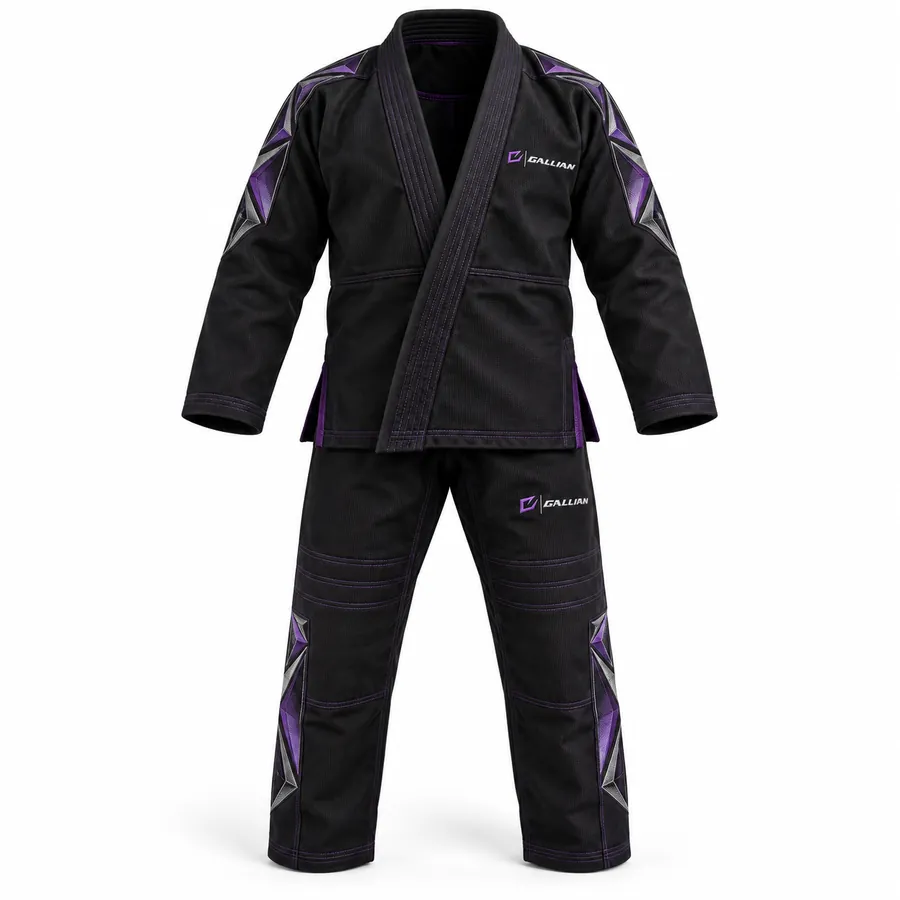 Gallian Obsidian BJJ Gi – Black/Purple – Gallian Sports