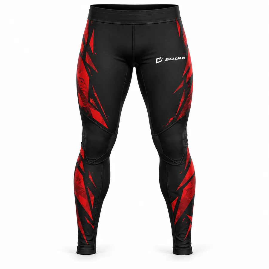 Gallian Raptor Compression Spats – Black/Red – Gallian Sports