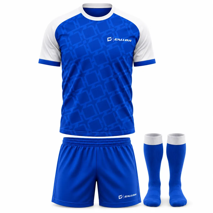 Gallian Riptide Custom Soccer Kit – Royal Blue/White – Gallian Sports
