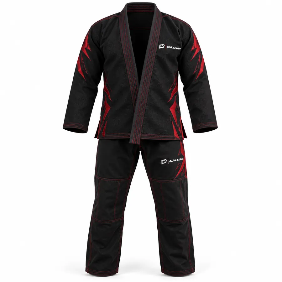 Gallian Ronin BJJ Gi – Black/Red – Gallian Sports