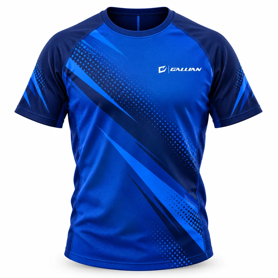 Gallian Sapphire Short Sleeve Rash Guard – Royal Blue/Navy – Gallian Sports