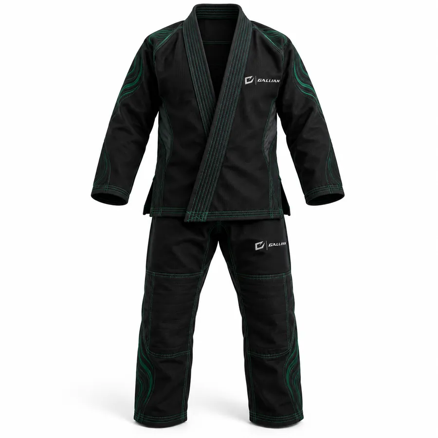Gallian Verdant BJJ Gi – Black/Emerald – Gallian Sports