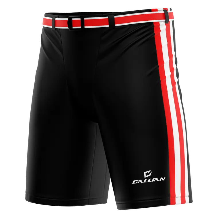 Hockey Game Day Uniform Package – design 4 in black, custom ice hockey package by Gallian Sports