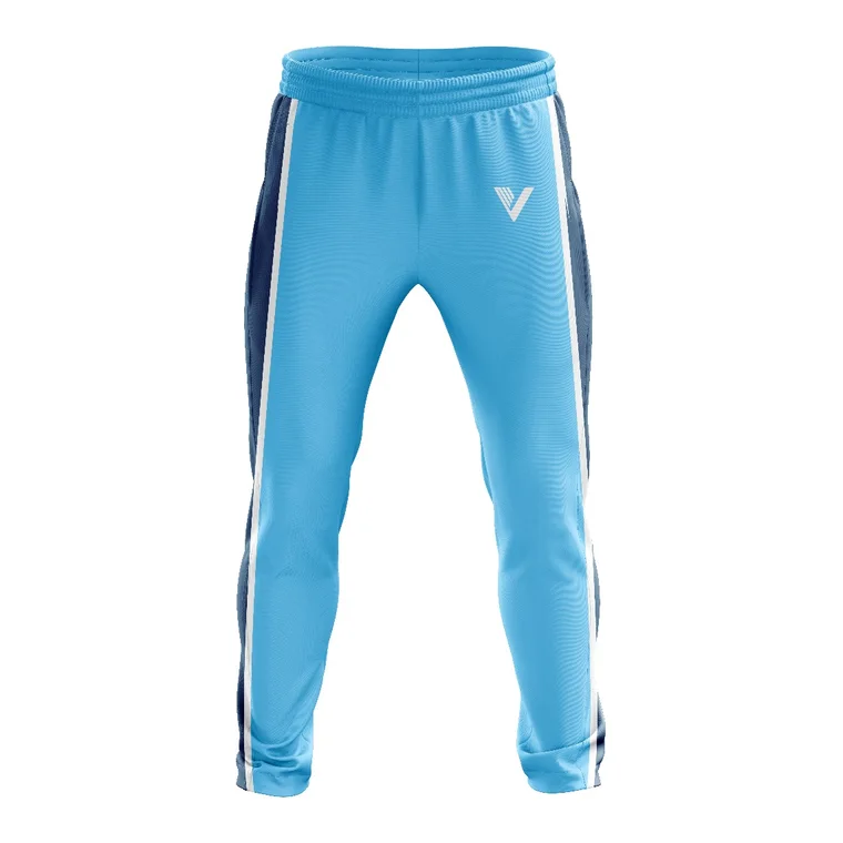 Victory Track Pants – design 4 in sky blue, custom team apparel by Gallian Sports