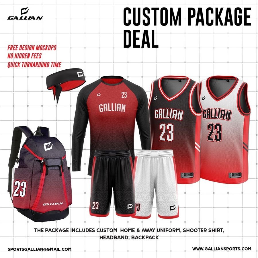 Basketball Home & Away Uniform Package – Gallian Sports